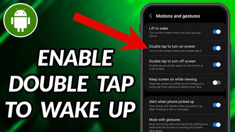Double Tap Wake Up Android