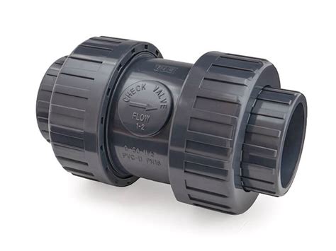 Double Union Pvc Non Return Valve