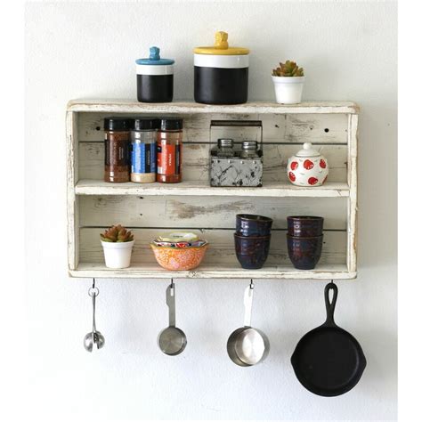 Double Wall Shelf With Hooks