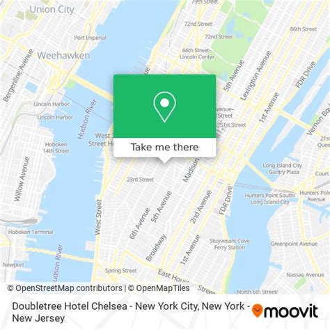 doubletree hotel new york city chelsea map