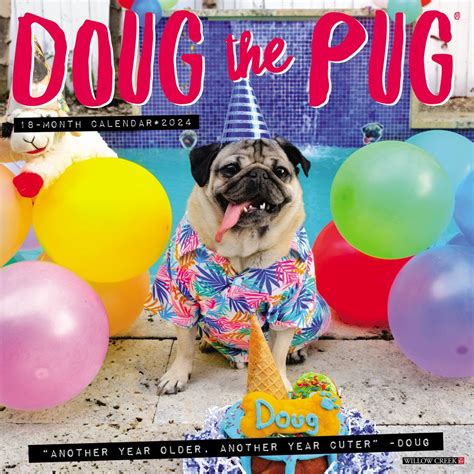 Doug The Pug Calendar 2024