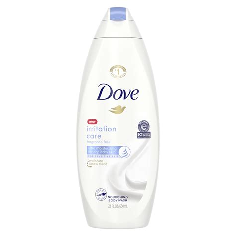 Dove Irritation Care Body Wash Fragrance Free and Sulfate Free, 22 fl