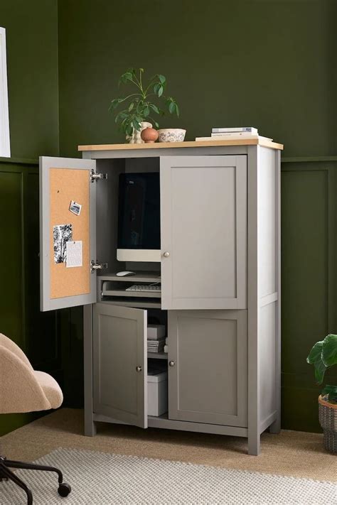 Dove Grey Computer Desk