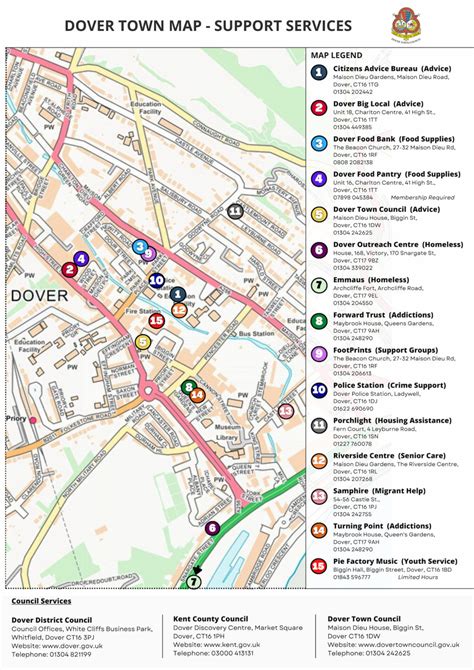 dover town centre street map