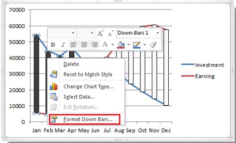 Down Bars Excel
