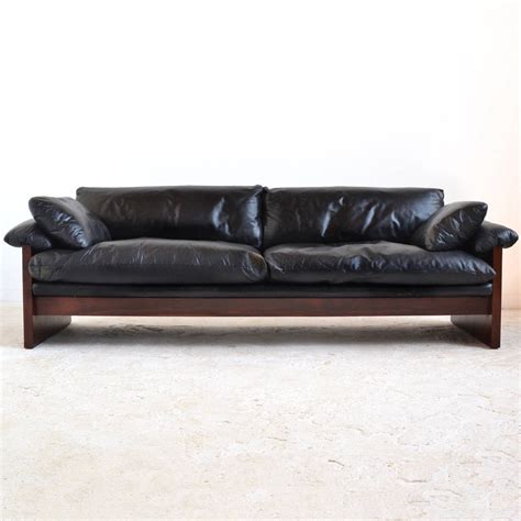 Down Filled Leather Sofa