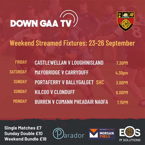 down gaa live stream