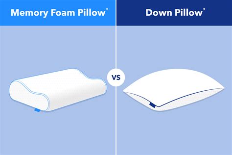 down pillow vs memory foam