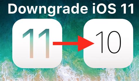downgrading iOS