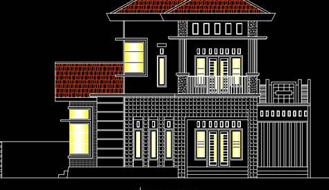 Denah Rumah Minimalis 2 Lantai Dwg Desain Rumah Minimalis - Riset