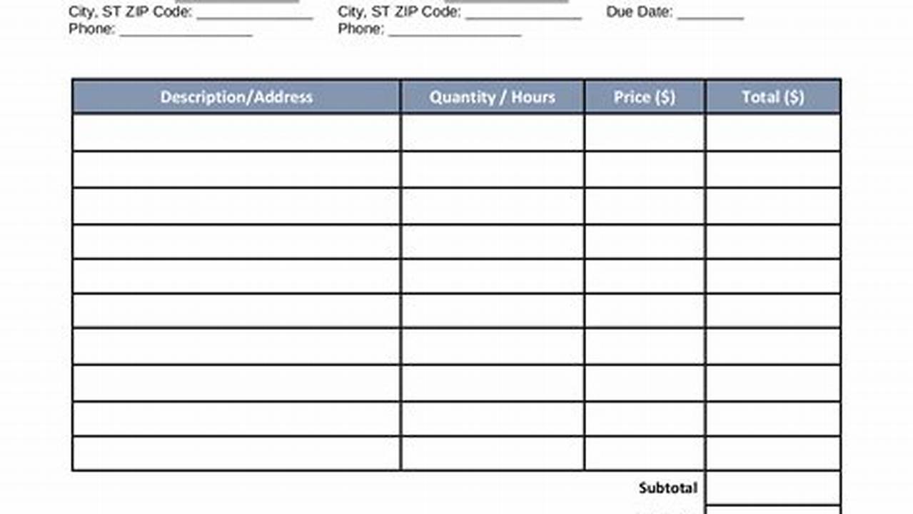 Free Cleaning Service Invoice Template: A Handy Guide for Small Businesses