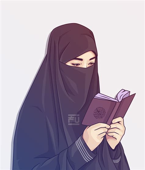 30+ Ide Keren Foto Wanita Muslimah Bercadar Cantik Kartun Life of Wildman