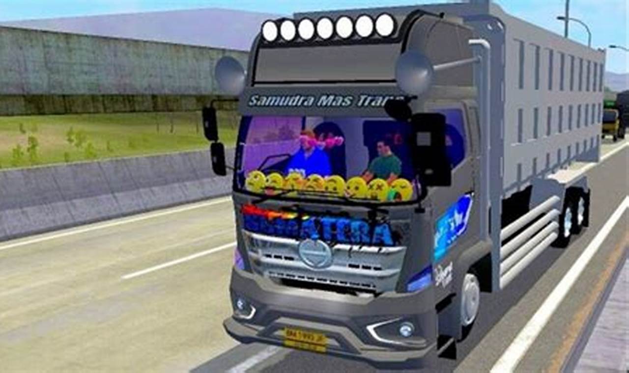 download mod bussid truck hino 500 muatan berat terbaru