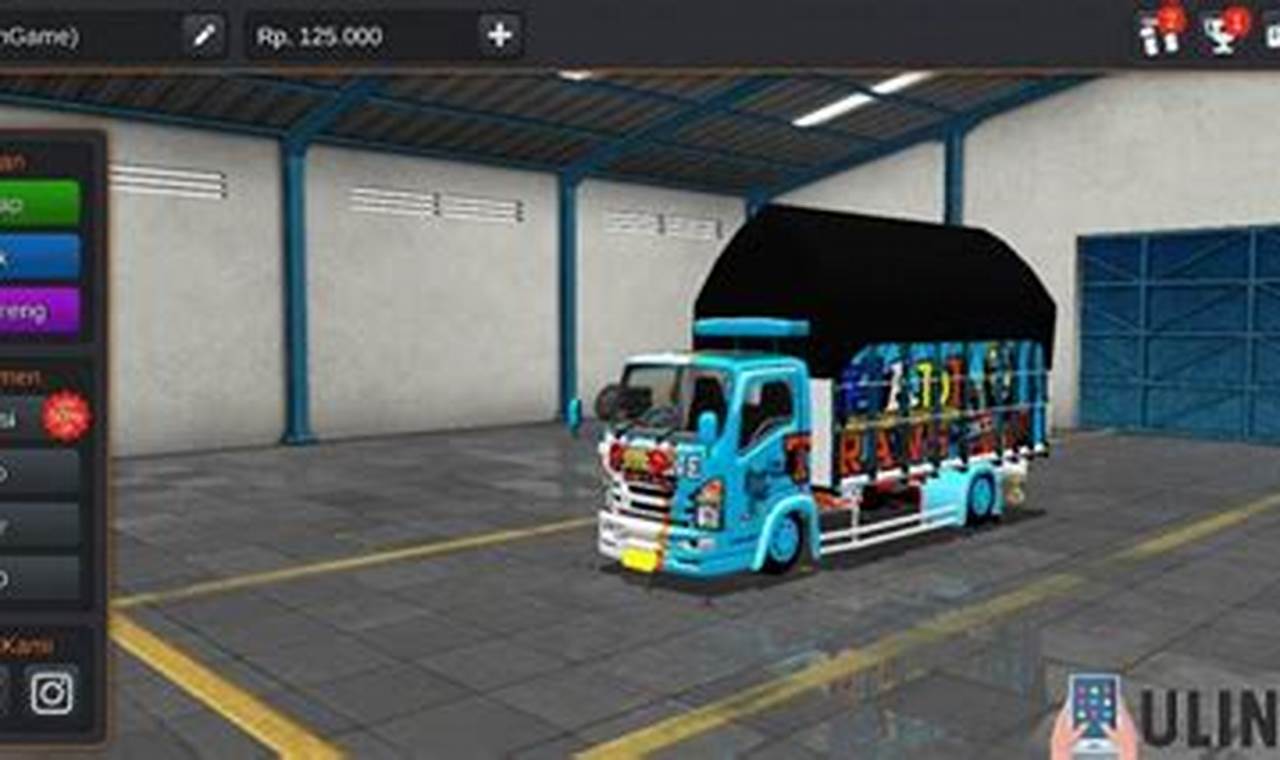 download mod bussid truck isuzu nmr 71 terpal segitiga