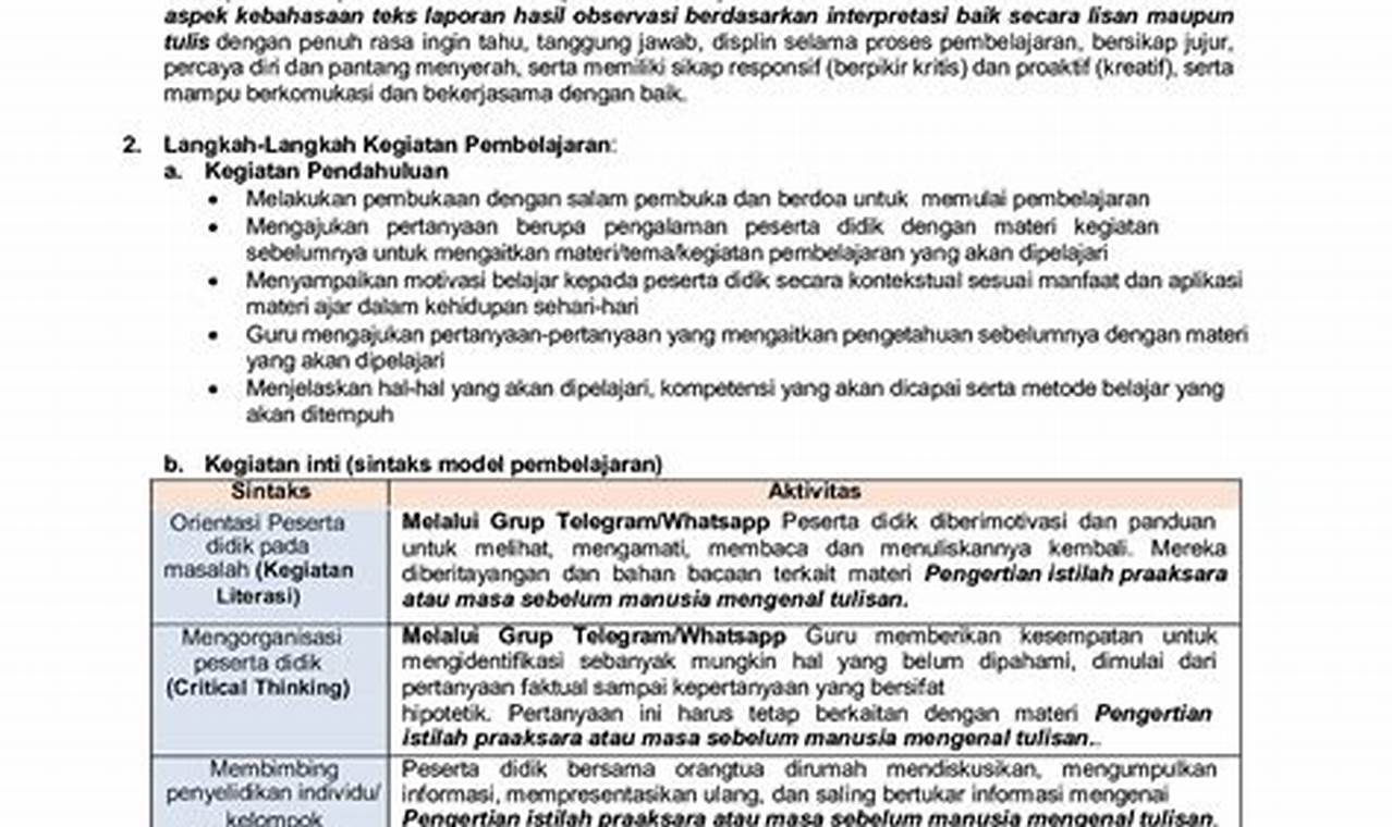 Cara Download RPP Daring Bahasa Indonesia dengan Mudah