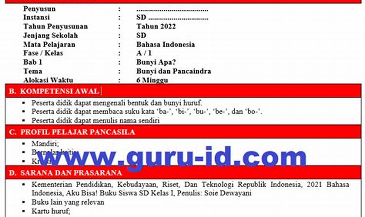 download rpp merdeka bahasa indonesia sd kelas 2