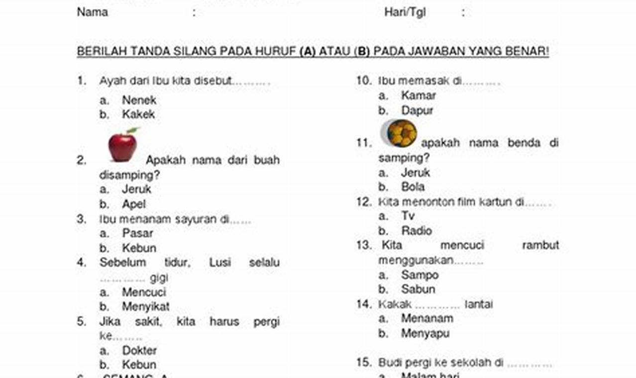 Soal Sumatif Bahasa Indonesia untuk Berlatih dan Persiapan Ujian