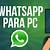 download whatsapp para pc gratis