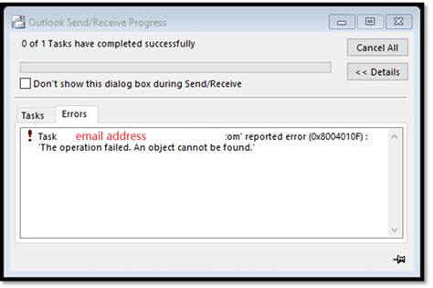 Download Address Book The Operation Failed An Object Cannot Be Found
