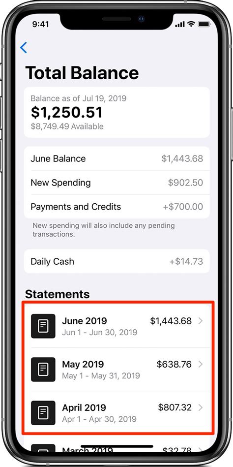 download apple pay statements