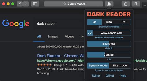 Download Extension Dark Reader