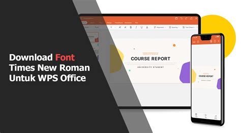 Cara Download Font Times New Roman untuk WPS Office Android dan iPhone