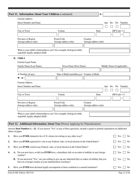 download form 400 citizenship application