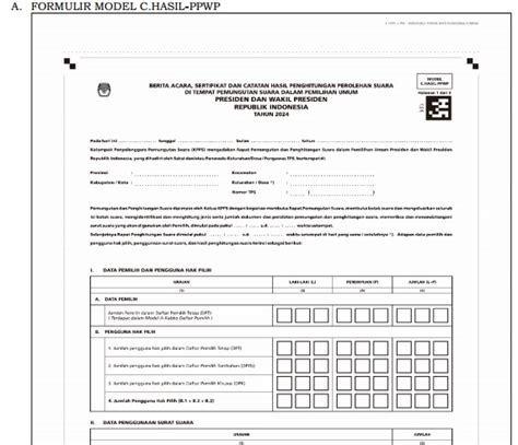 download formulir c hasil pemilu 2024