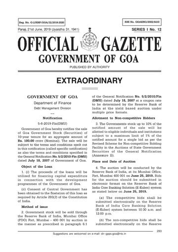download gazette government of goa