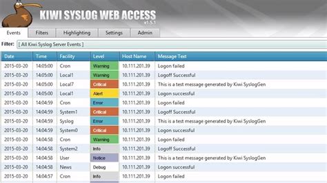 download kiwi log server