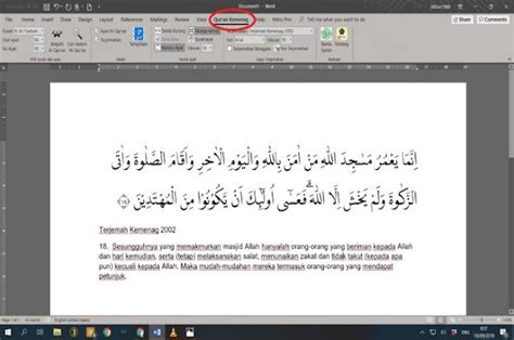 download quran kemenag word