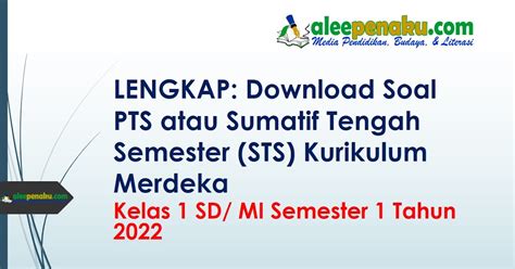 download soal sumatif seni tari kelas 1