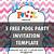 downloadable pool party invitation template