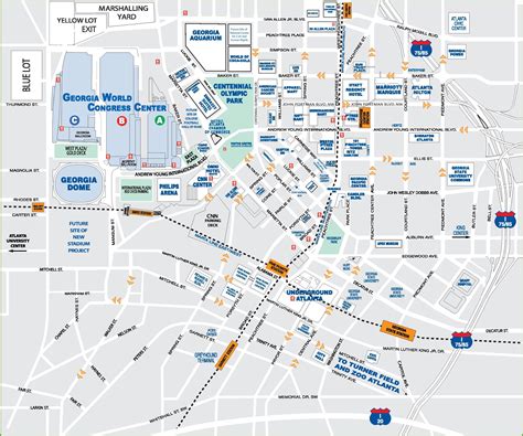 downtown atlanta map of attractions