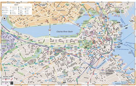 Downtown Boston Printable Map
