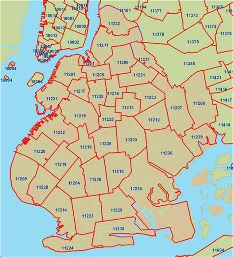 Downtown Brooklyn Zip Code Map