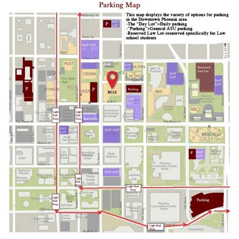 Downtown Phoenix Parking Map Printable