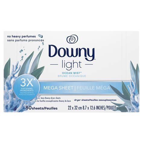 Downy Light Dryer Sheets