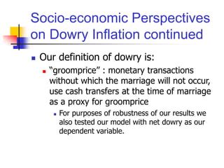 Dowry Costs Definition