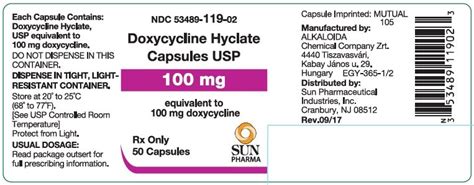 Doxycycline Hyclate Capsule Side Effects