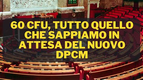 dpcm 60 cfu insegnamento