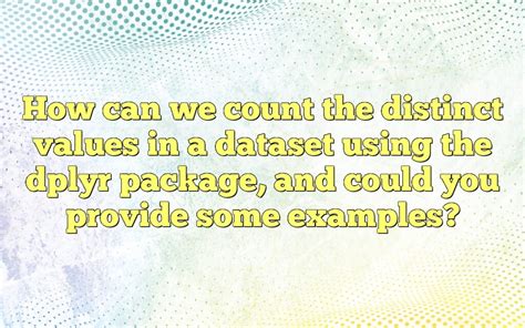 dplyr count distinct
