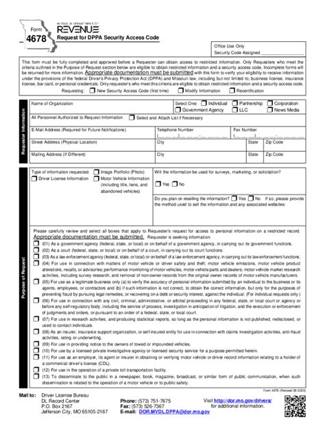 Dppa Security Access Code