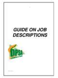 dpsa job description guide