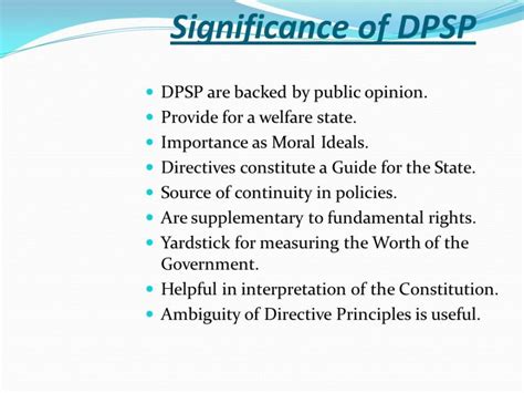 dpsp meaning in constitution