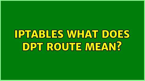 DPT Route Information Guide