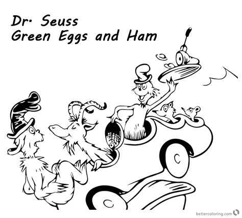 Dr Seuss Coloring Pages Green Eggs And Ham: A Fun Way To Learn Colors