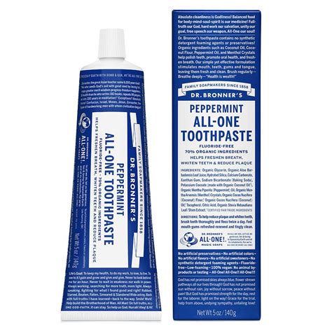Dr Bronner Peppermint Toothpaste