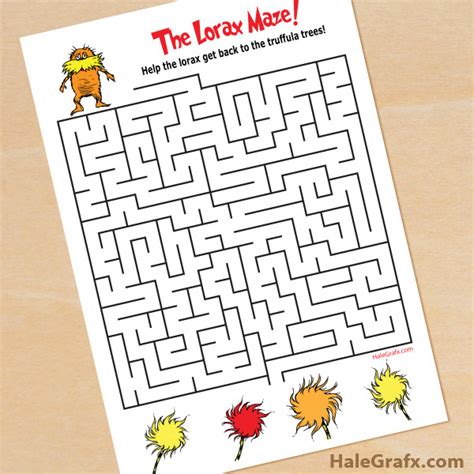 Dr Seuss Maze Printable