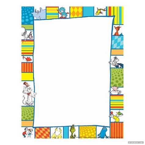Dr Seuss Printable Borders